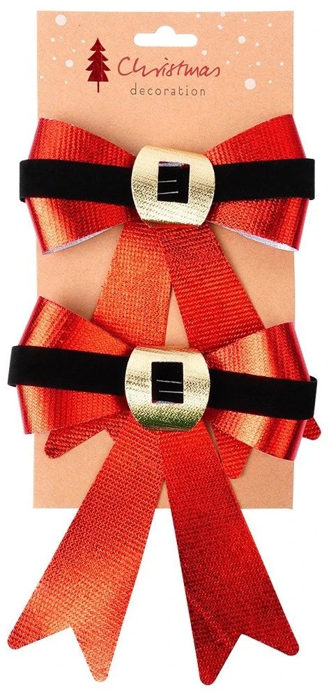Party Deco Home Styling Deko-Lankai Kalėdiniai Lankai 15x17 cm 2 vnt.