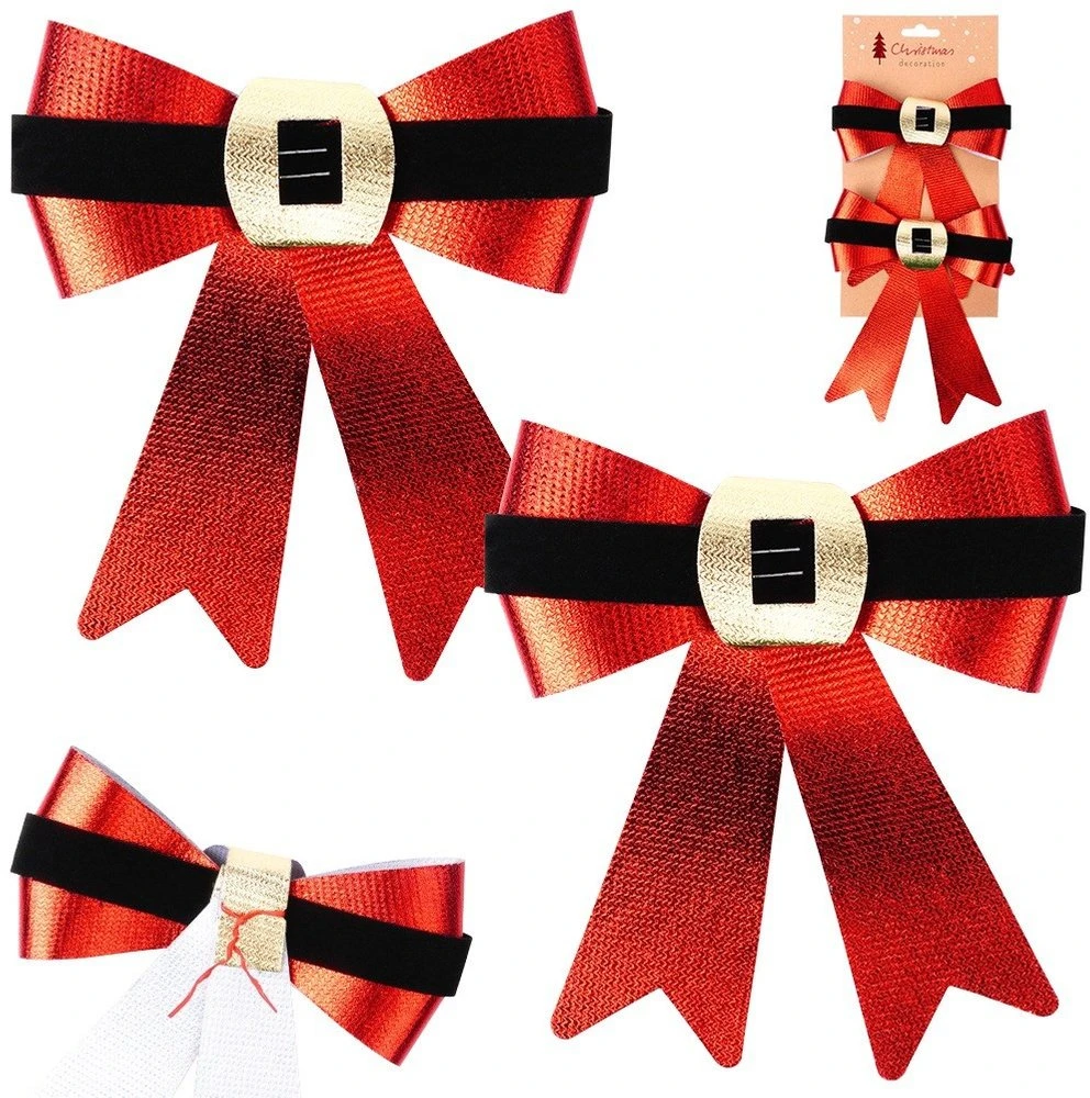 Party Deco Home Styling Deko-Lankai Kalėdiniai Lankai 15x17 cm 2 vnt.