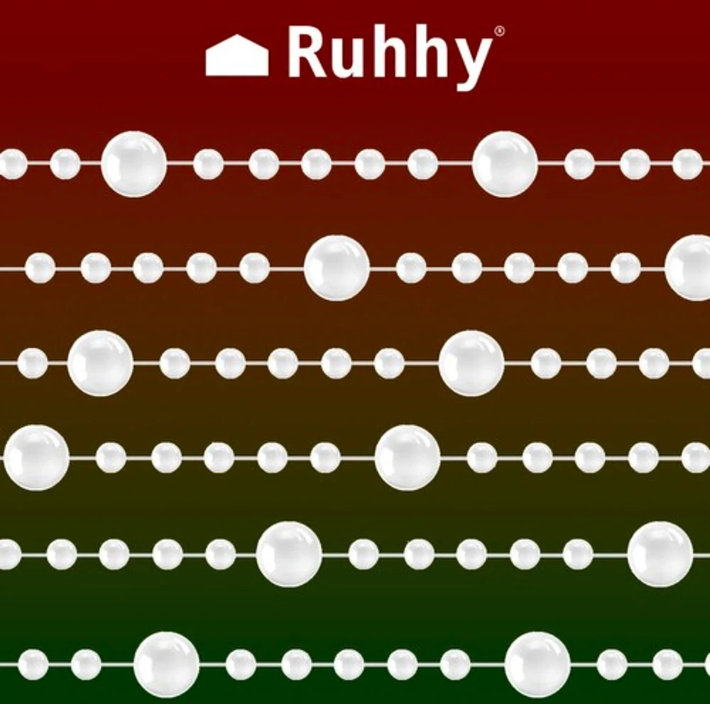 Christmas medžio garland - pearls 5m Ruhhy 22499