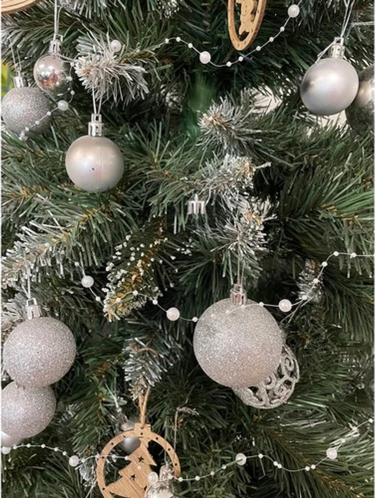 Christmas medžio garland - pearls 5m Ruhhy 22499