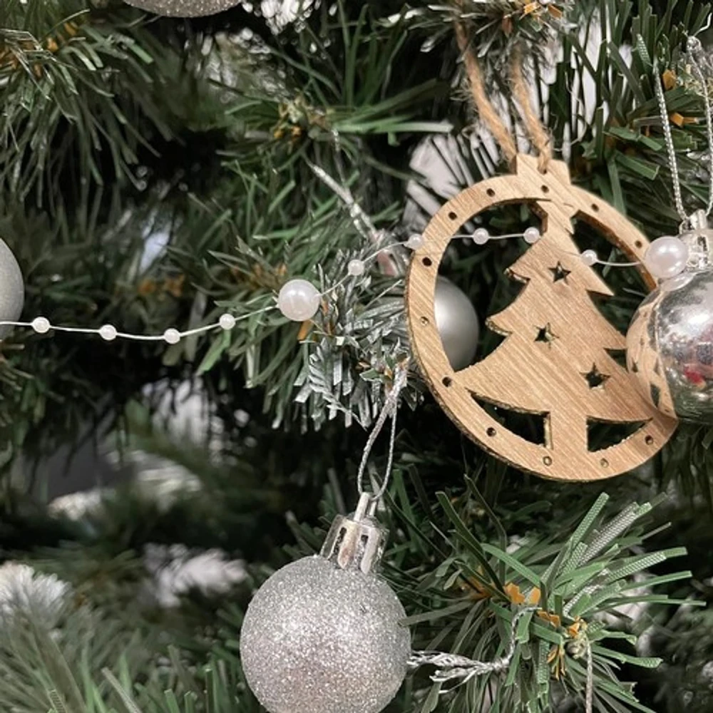 Christmas medžio garland - pearls 5m Ruhhy 22499