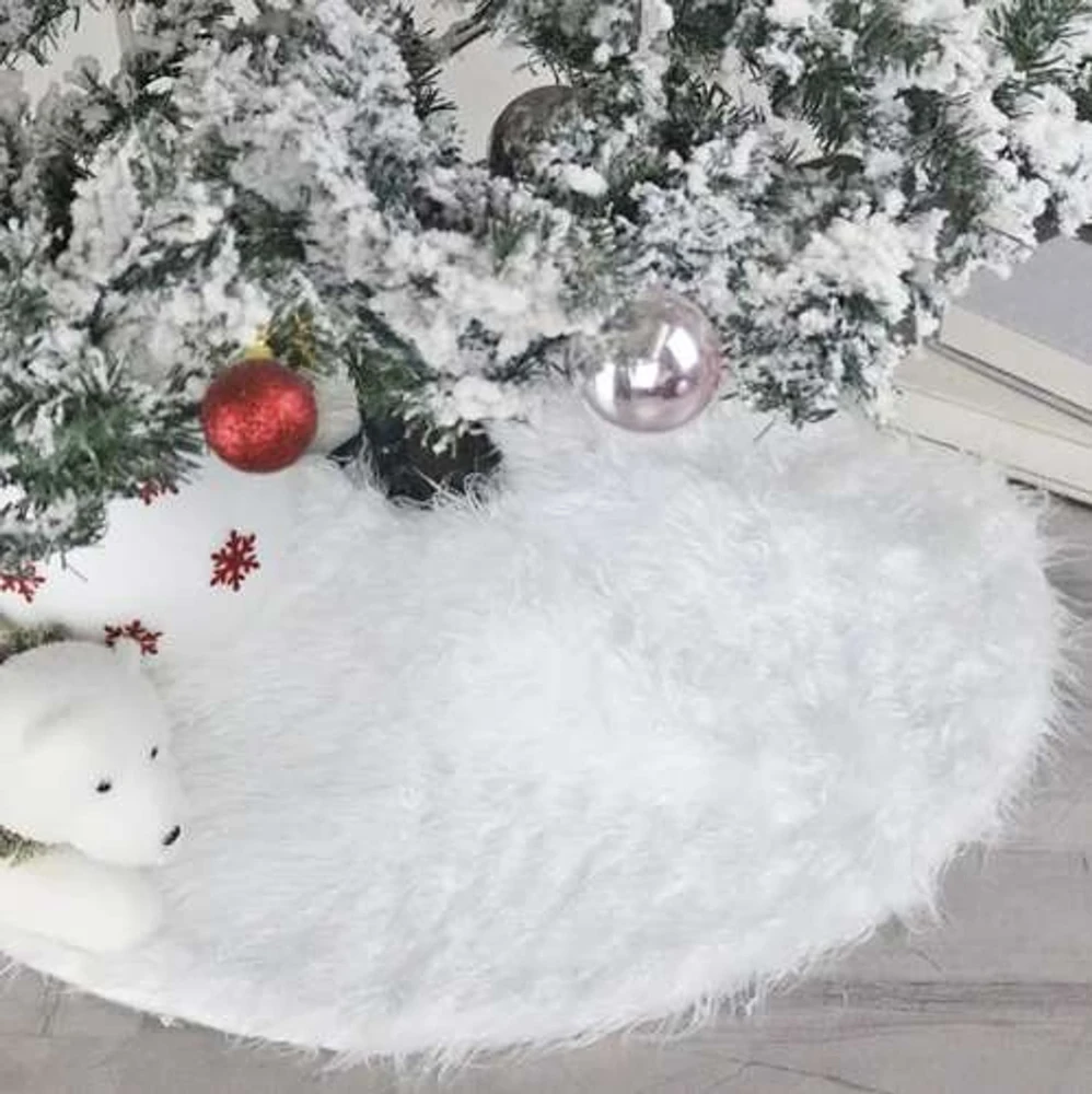 Baltas kilimėlis po eglute 72cm Ruhhy 22225