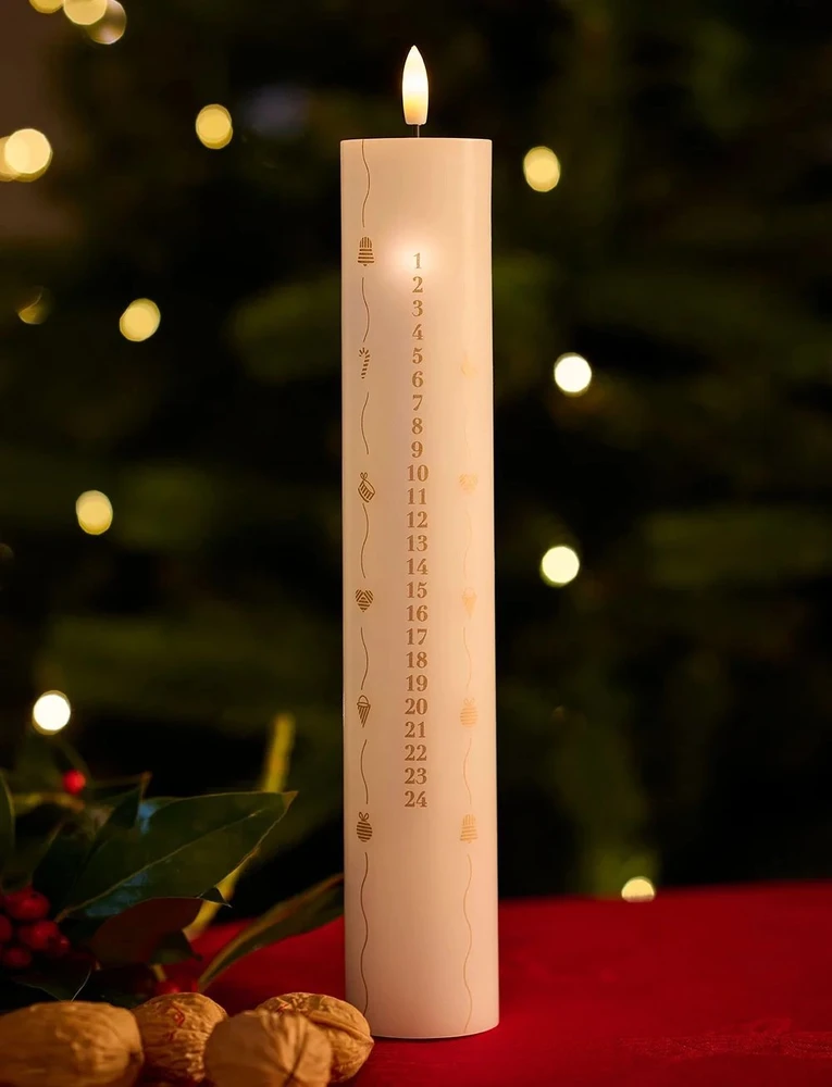 Dekoracja świąteczna Sirius Sille Calendercandle Ø4,8xH28,9cm, Special Edition 2024