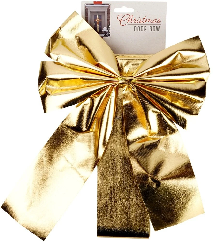 Christmas Decoration Dekoratyvinė juosta durelėms auksinė, 33x42 cm