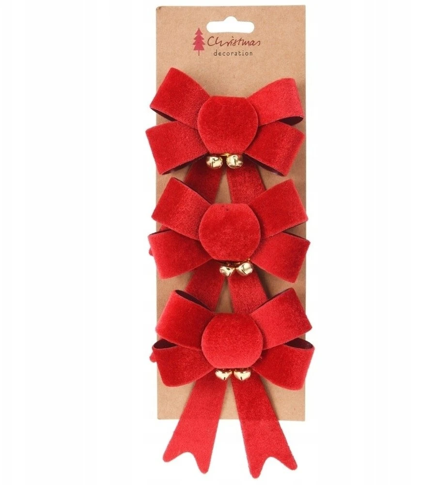 KOOPMAN Home Styling Decoration Kalėdų dekoratyvinės juostos 10,5x13 cm 3 vnt.