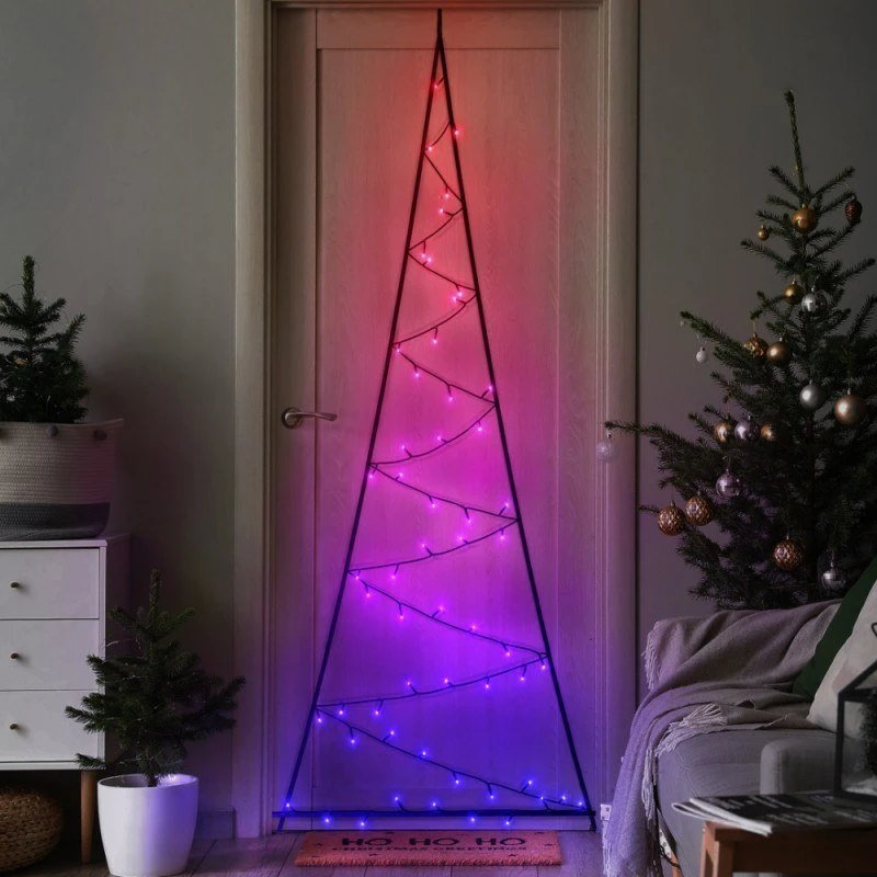 Twinkly|Light Tree 2D Smart LED 70, 2m|RGBW – 16M+ spalvų + Šiltas baltas