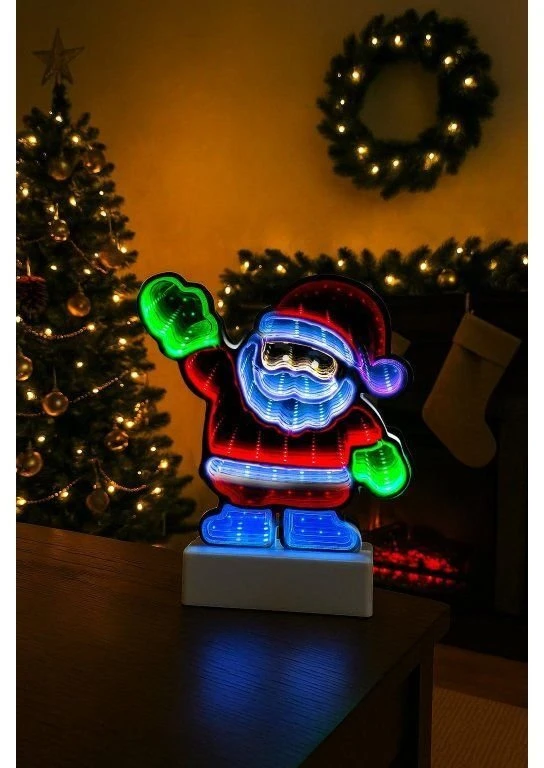 Šventinė dekoracija WideShop LD11 LED 3D KALĖDŲ SENELIS ŠVIEČIANTI PUOŠMENĖ DEKORACIJA