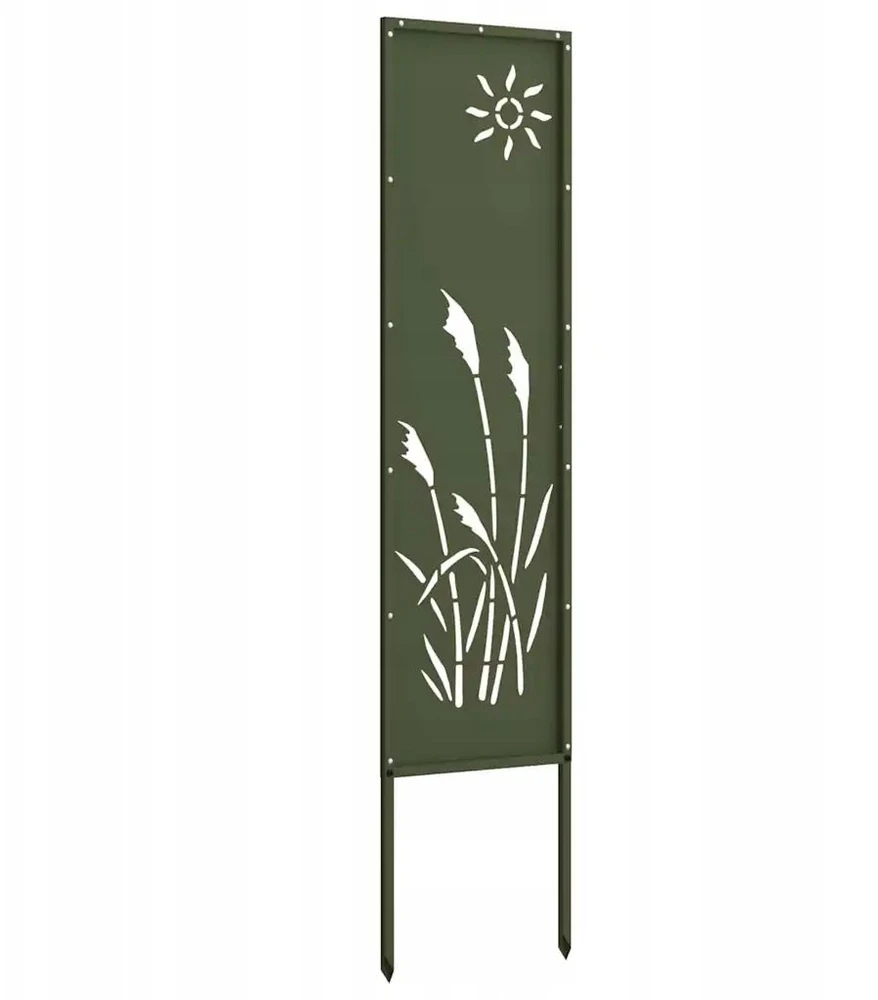 Sodo privatumo ekranas „Fretwork“ Alyvuogių žalia 32 x 140 cm