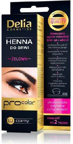 Delia antakių ir blakstienų želė 1,0 Czerń, 15 ml