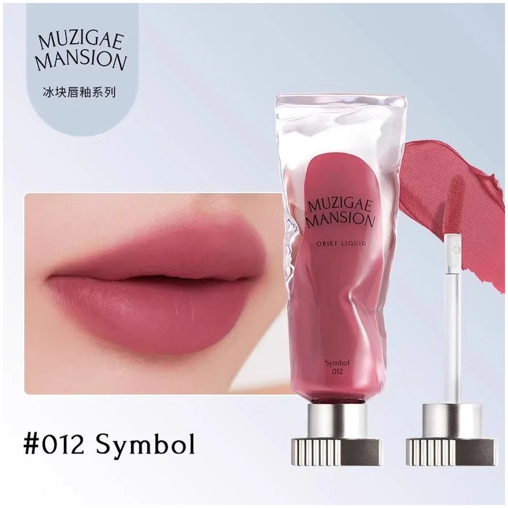 Delia Muzigae Mansion „Objet“ skysti ilgai išliekantys matiniai lūpų dažai „012 Symbol“ 6 ml