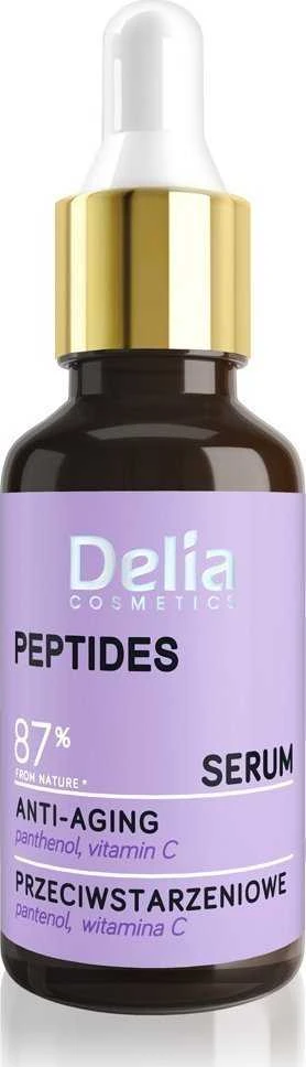 DELIA Serumas veidui, kaklui ir dekoltei Peptides 87% 30 ml
