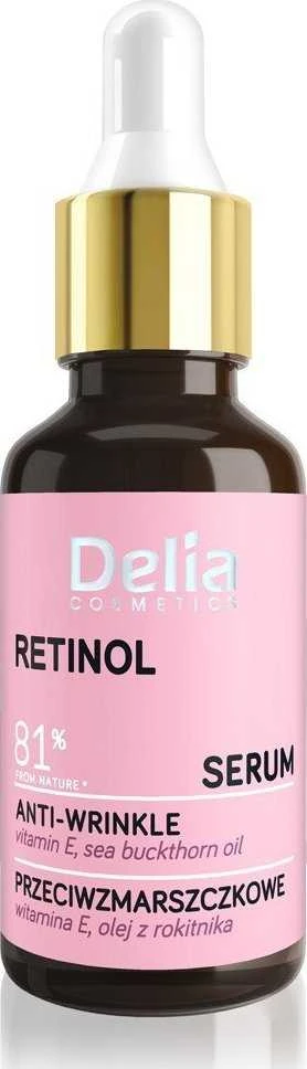 DELIA Serumas veidui, kaklui ir dekoltei Retinolis 81% 30 ml