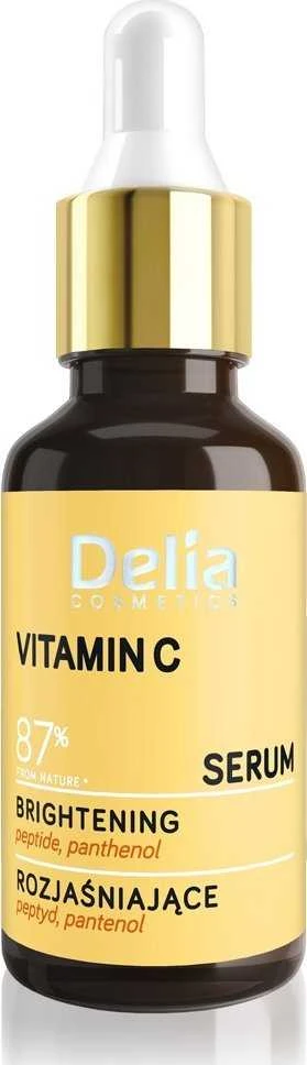 DELIA Serumas veidui, kaklui ir dekoltei Vitaminas C 87% 30 ml