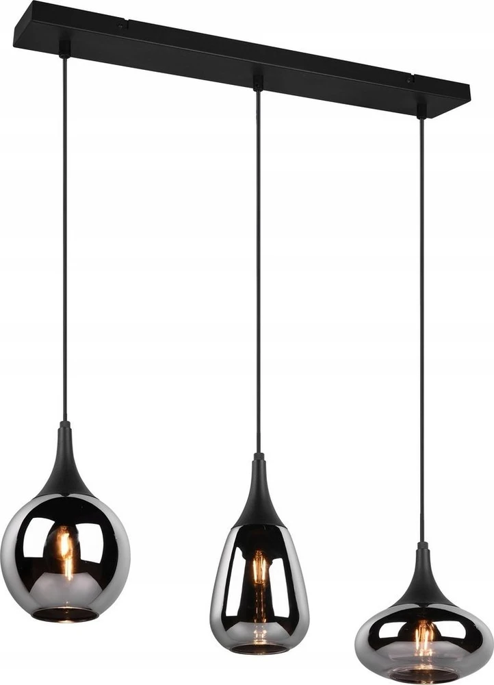 DELIGHT Trio Lumina pakabinamas šviestuvas 317000332 pakabinamas šviestuvas 3x40W E14 juodas