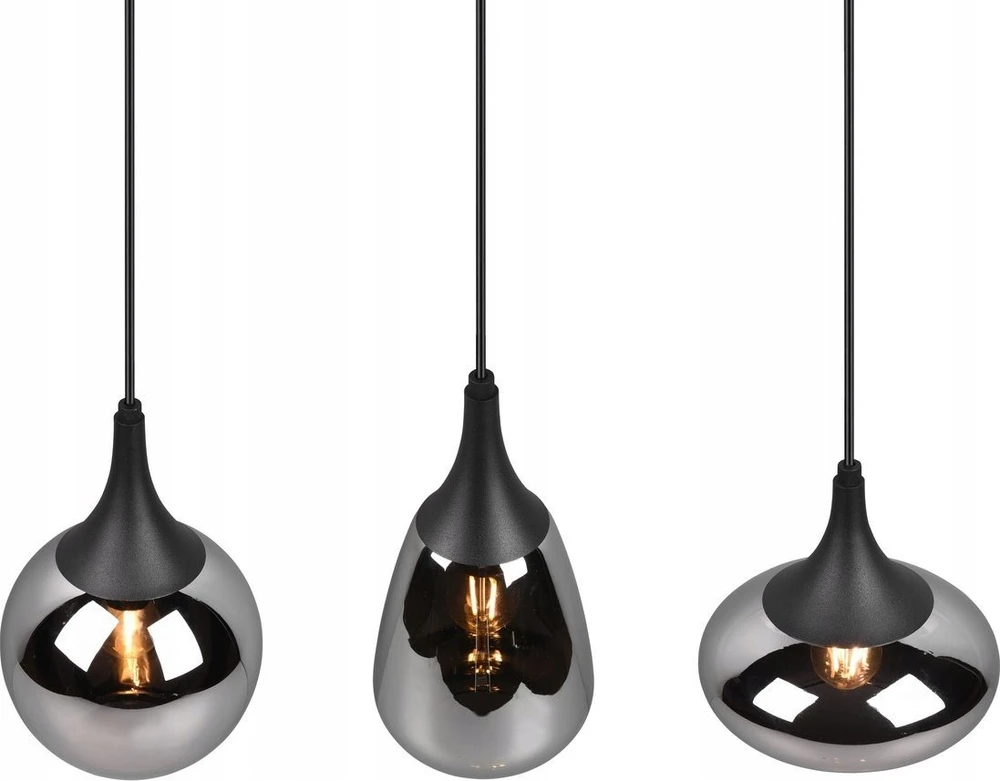 DELIGHT Trio Lumina pakabinamas šviestuvas 317000332 pakabinamas šviestuvas 3x40W E14 juodas