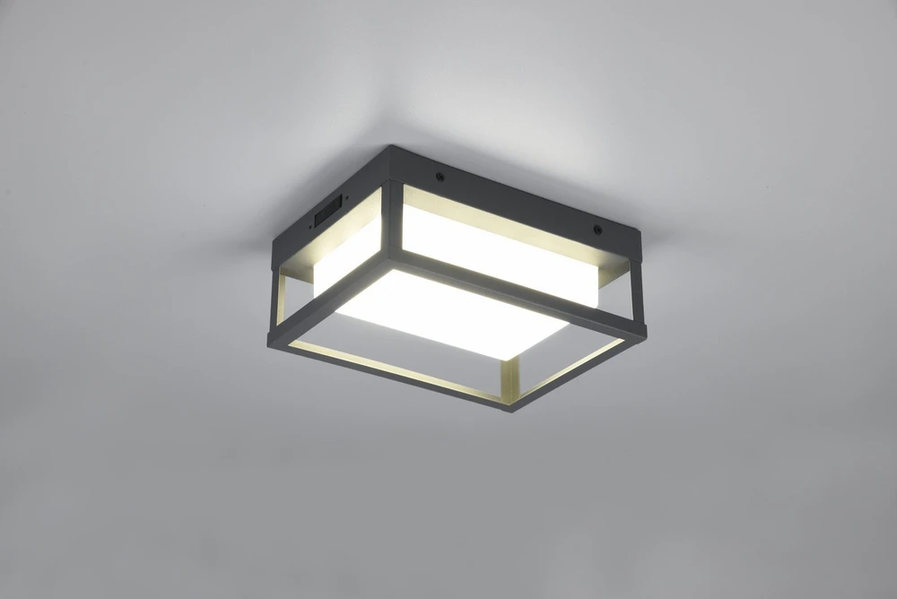 DELIGHT Trio Witham 677860142 lubinis šviestuvas lauko IP54 1x14W LED 2300-4000K antracitas