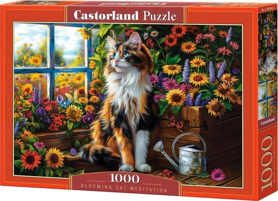 Castorland dėlionė Blooming Cat Meditation 1000 det