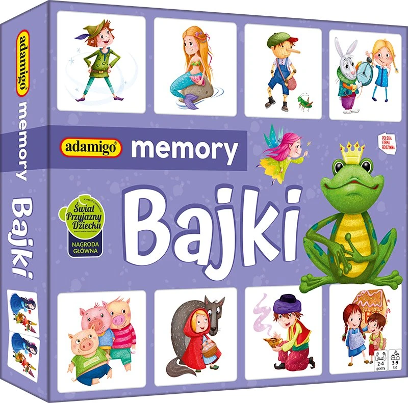 Dėlionė Bajki Gra memory Adamigo 08070