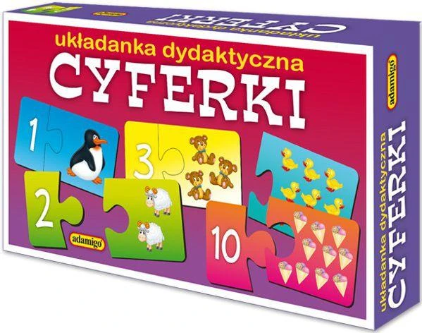 Dėlionė ADAMIGO 3280 Edukacinis numerių galvosūkis