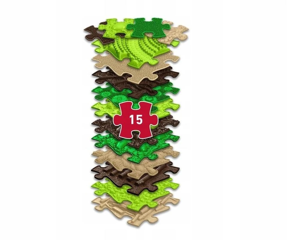 Askato Mata Sensorinė Ortopedinė Rinkinys 15 in 1 Nature 15 Dėlionės Sensoryka Muffik / Mfk-097