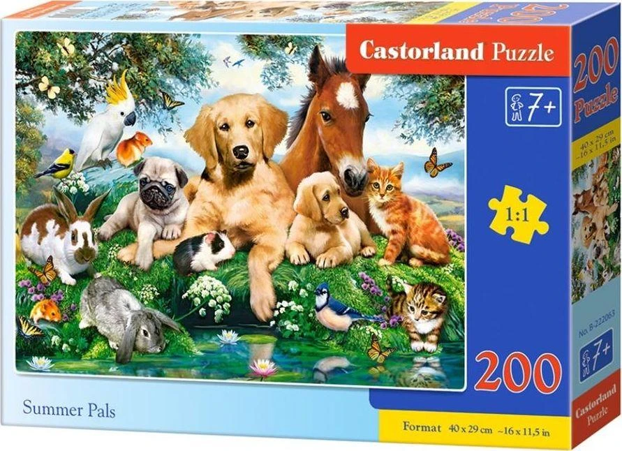 Castorland Dėlionė 200 vnt. - Vasaros bičiuliai