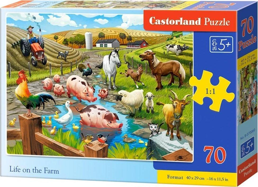 Castorland Dėlionė 70 vnt. - Gyvenimas ūkyje aprašymas - Prekės nuotrauka
