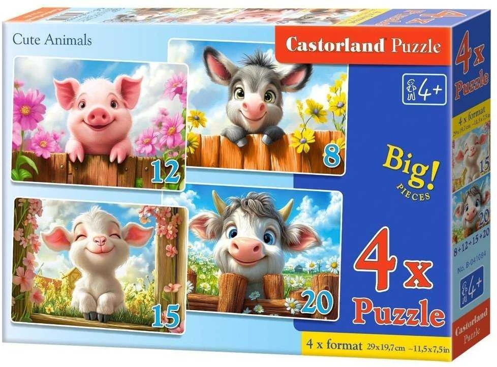 Castorland Dėlionė 55 vnt. - Mieli gyvūnai aprašymas - Prekės nuotrauka