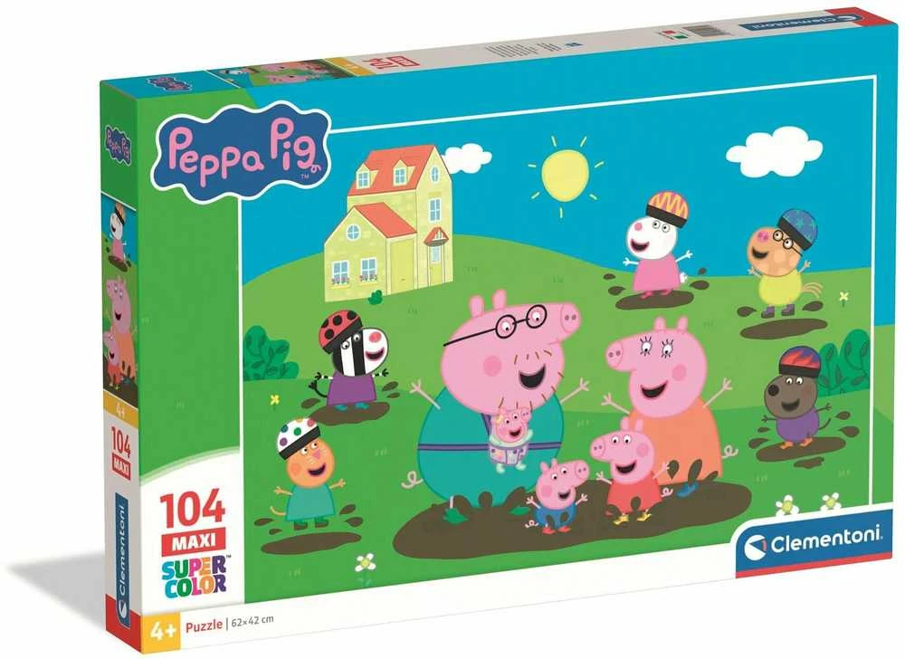 Dėlionė Clementoni CLE puzzle 104 maxi SuperKolor Peppa Pig 25017