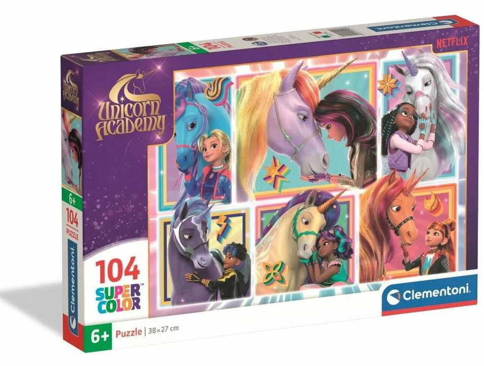 Dėlionė Clementoni Super Color Unicorn Academy 25094,104 vnt