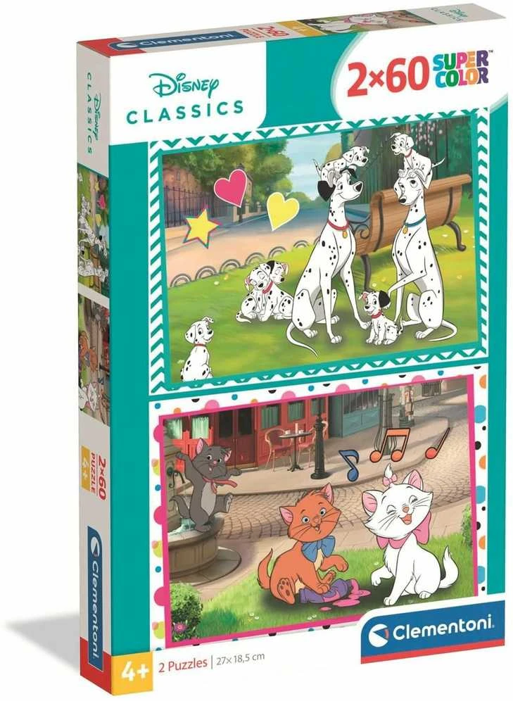Clementoni Dėlionė 2x60 vnt. - Disney
