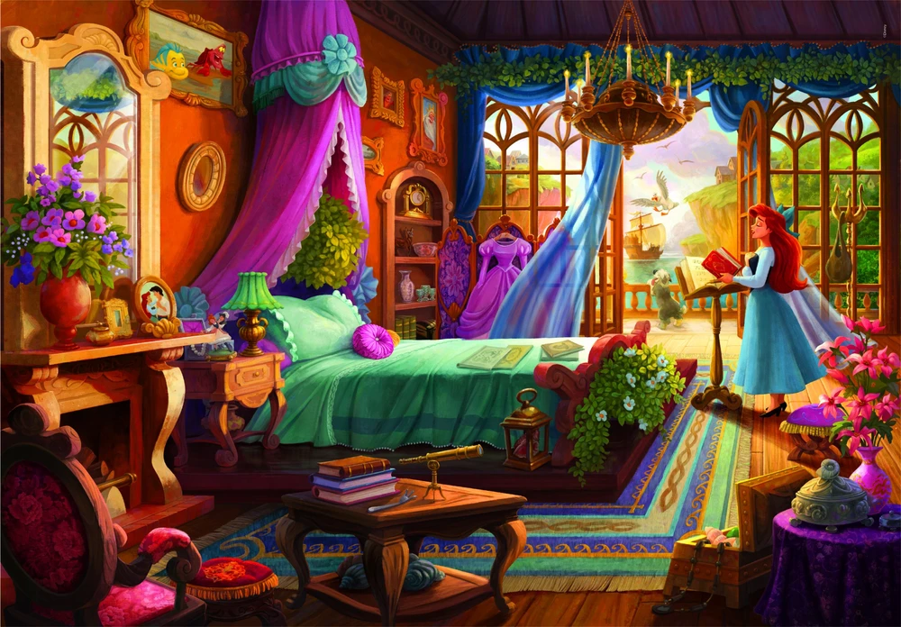 Clementoni dėlionė 500 knygelių Disney Princess Ariel 35156