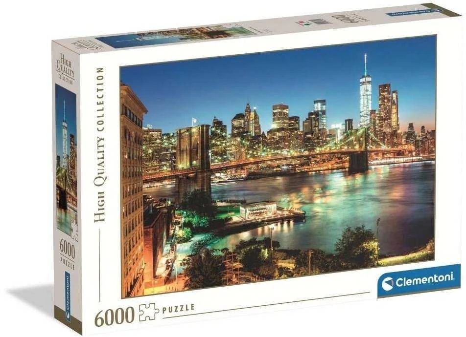 Clementoni Dėlionė 6000 detalių Brooklyn tilto šviesos 168x118 cm