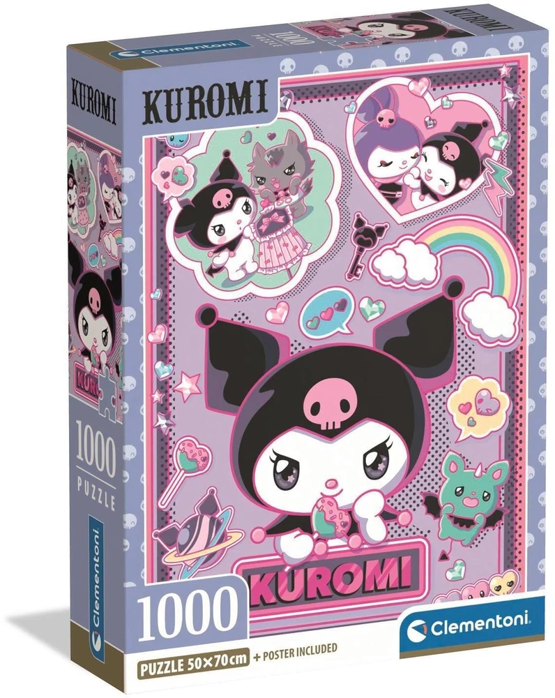 Dėlionė Clementoni CLE puzzle 1000 Kuromi Compact Box 37120