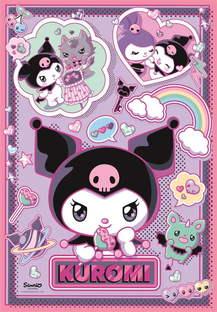 Dėlionė Clementoni CLE puzzle 1000 Kuromi Compact Box 37120