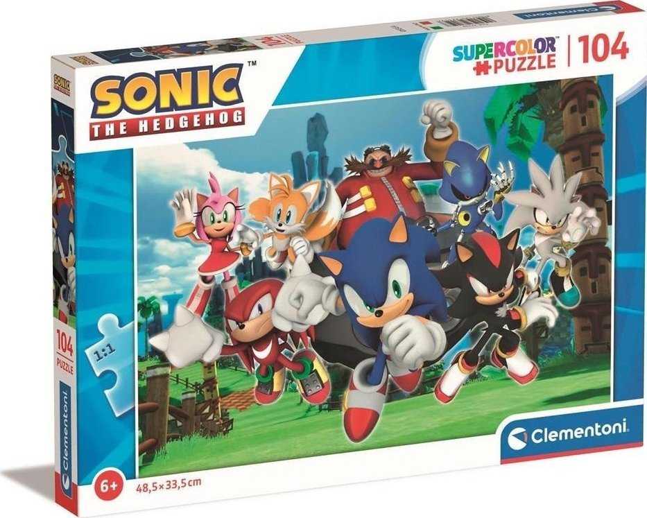 Clementoni Dėlionė 104 vnt. - Sonic
