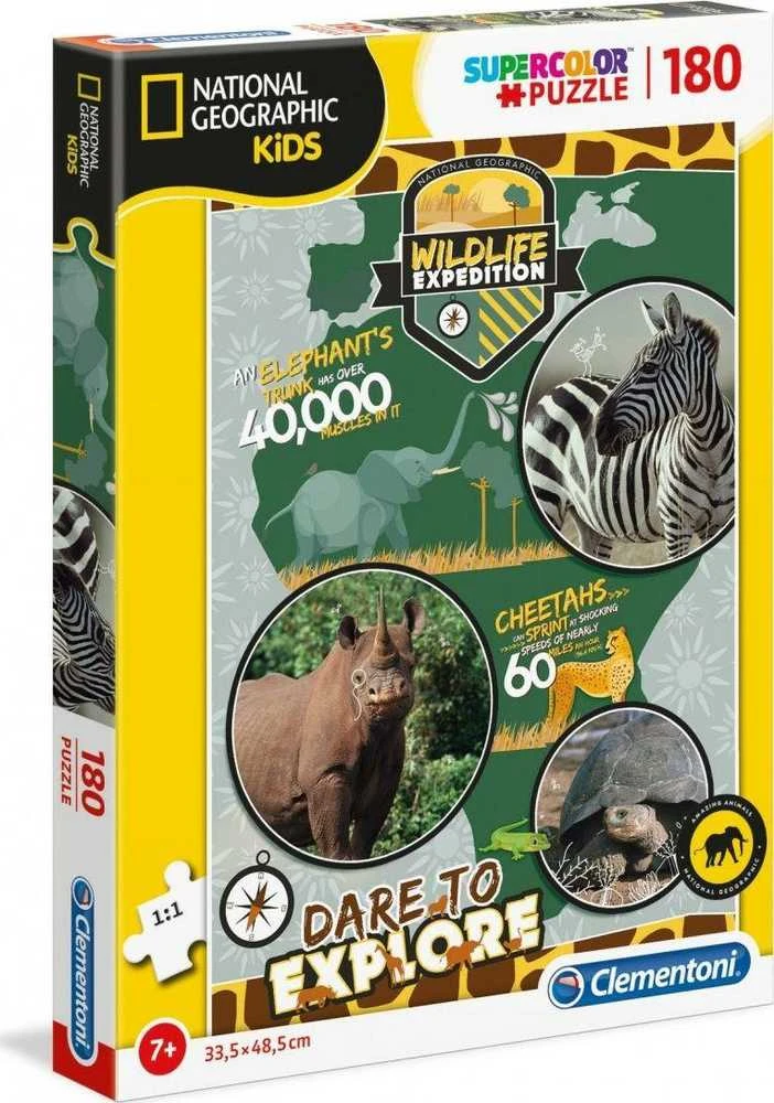 Clementoni Dėlionė 180 vnt. - Laukinės gamtos ekspedicija
