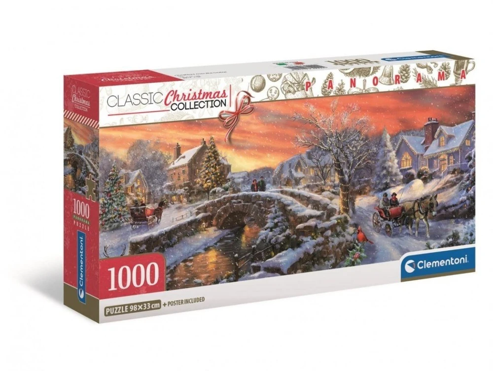 Dėlionė Clementoni CLE puzzle 1000 Panorama Christmas 39999