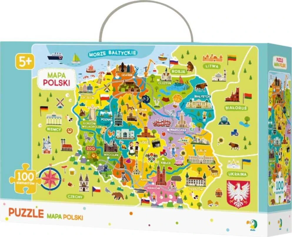 Dodo Puzzle Lenkijos žemėlapis