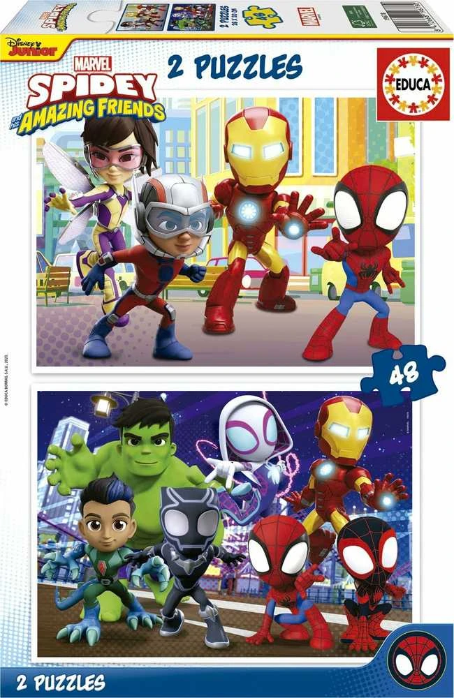 Educa dėlionė 2x48 vnt. - Spidey ir draugai