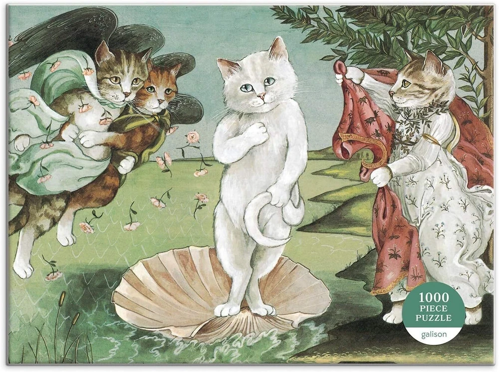 Dėlionė ART Galison Meowster Vakarų meno kūrinys „Veneros gimimas“, 1000 vnt.