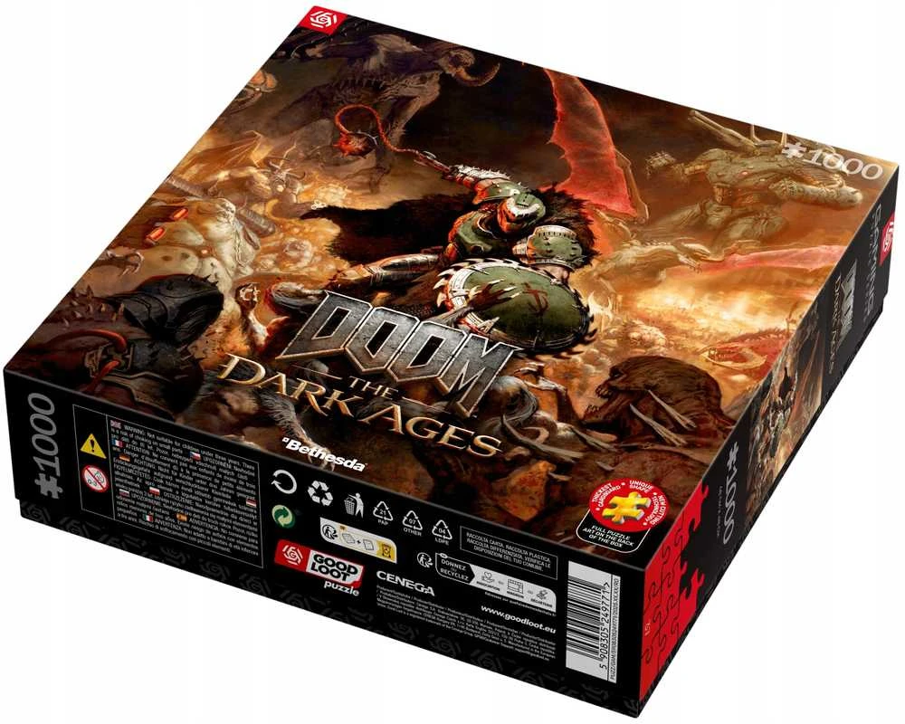 Cenega Dėlionė „Good Loot Gaming“ – „Doom: The Dark Ages“ – „Slayer's Rage“ 1000 vnt.