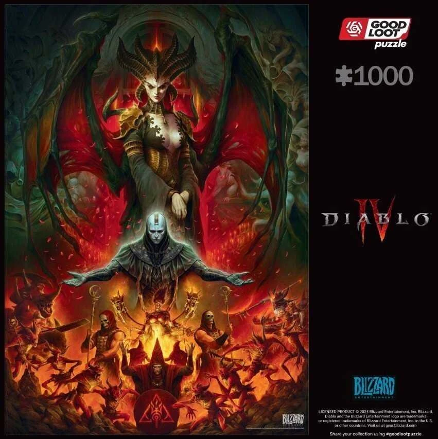 „Cenega Good Loot“ žaidimų dėlionė: „Diablo IV Lilith“ kompozicija (1000 detalių)