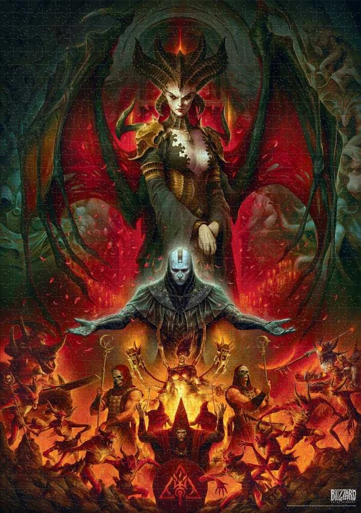 „Cenega Good Loot“ žaidimų dėlionė: „Diablo IV Lilith“ kompozicija (1000 detalių)