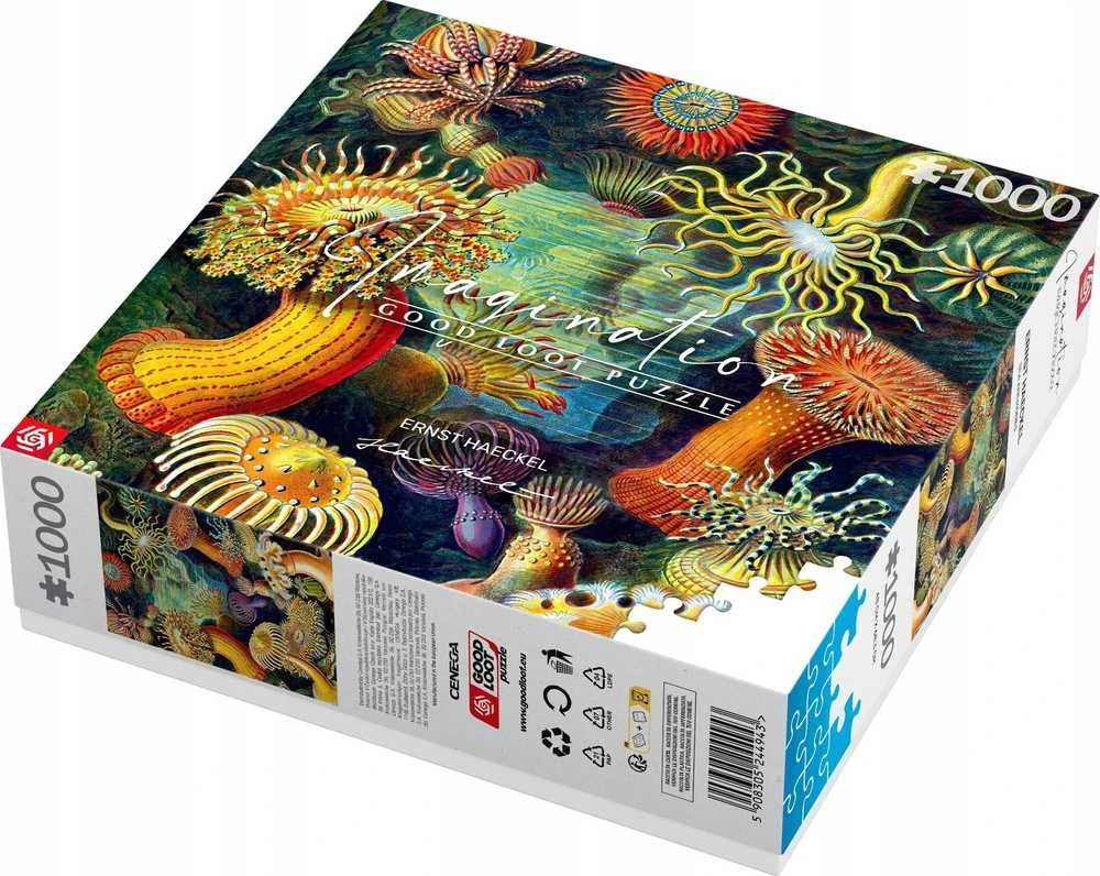 Cenega Vaizduotės dėlionė: Ernst Haeckel Jūros gyvūnai 1000 elementų