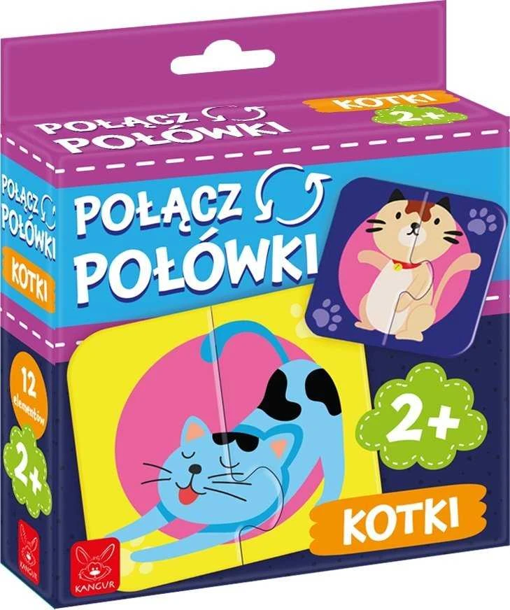 Dėlionė Kangur Kengūros žaidimas „Sujunkite katės puses“ 41329