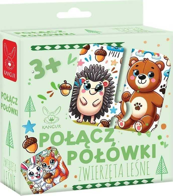 Dėlionė Kangur Gry Gra Połšcz połówki Zwierzęta lene 3+ 41985