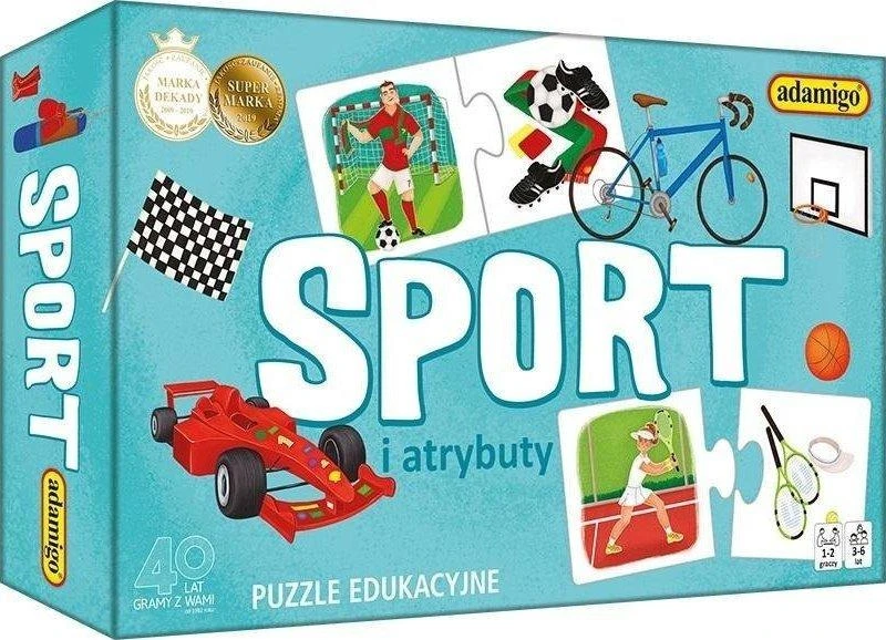 Dėlionė 24 the Sport i atrybuty ADAMIGO 7776