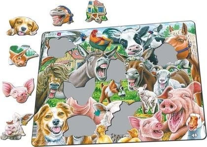 Larsen Dėlionė (puzzle) Gyvūnų šypsenos (33)