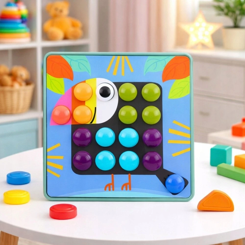 Lean Toys Mozaikos dėlionė (grybai) 53 vnt.