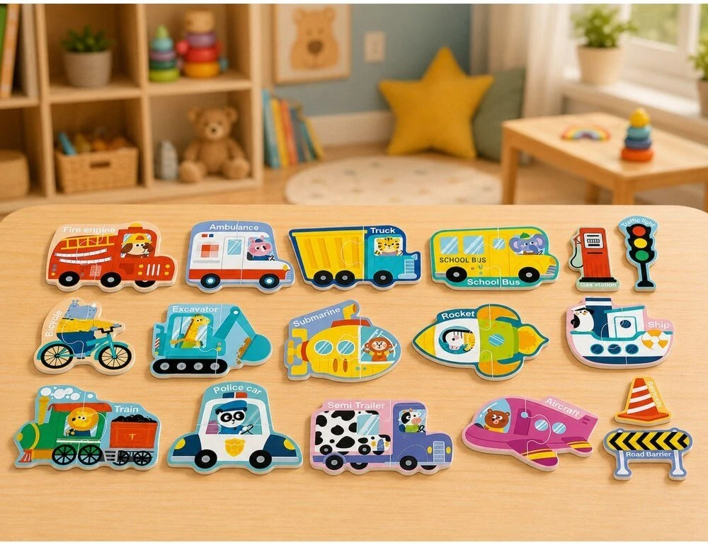 Lean Toys Magnetinė dėlionė 30 vnt.